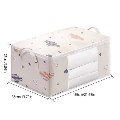 🧳 Grand Sac de Rangement Pliable – Organiseur pour Vêtements, Couvertures &amp; Literie – Poignées Renforcées + Fermeture Éclair Robuste™ - Planète bébé