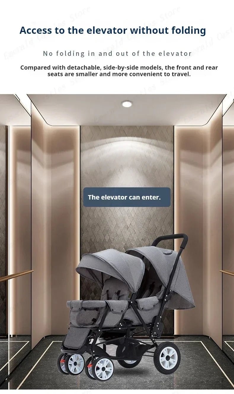 Poussette Jumeaux Haute Qualité - Planète bébé