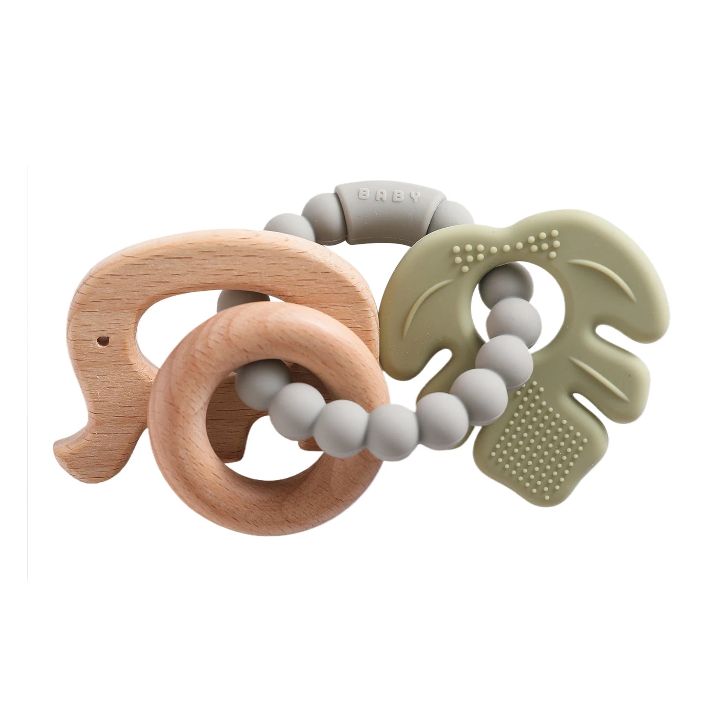 🪐👶 Anneau de Dentition Bébé – Silicone Alimentaire – Bracelet Sensoriel Planète – Dès 0 Mois™