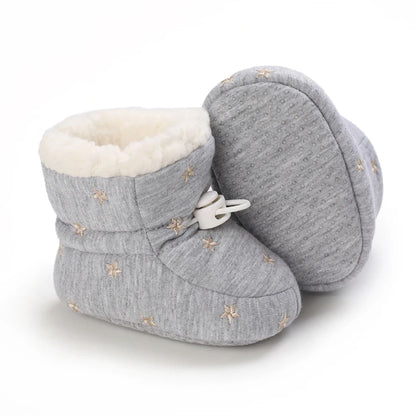 🧣❄️ Bottillons d’Hiver Bébé – Coton Chaud &amp; Semelle Antidérapante – Premiers Pas – 0 à 18 Mois™