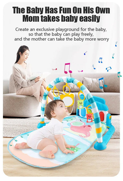 Tapis d’Éveil Musical Bébé – Gym d’Activité avec Piano - Planète bébé