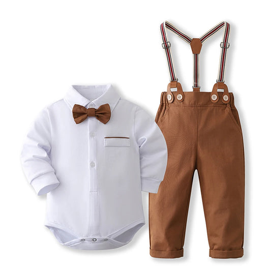 🎩👔 Ensemble Costume Gentleman Bébé – Romper™ - Planète bébé