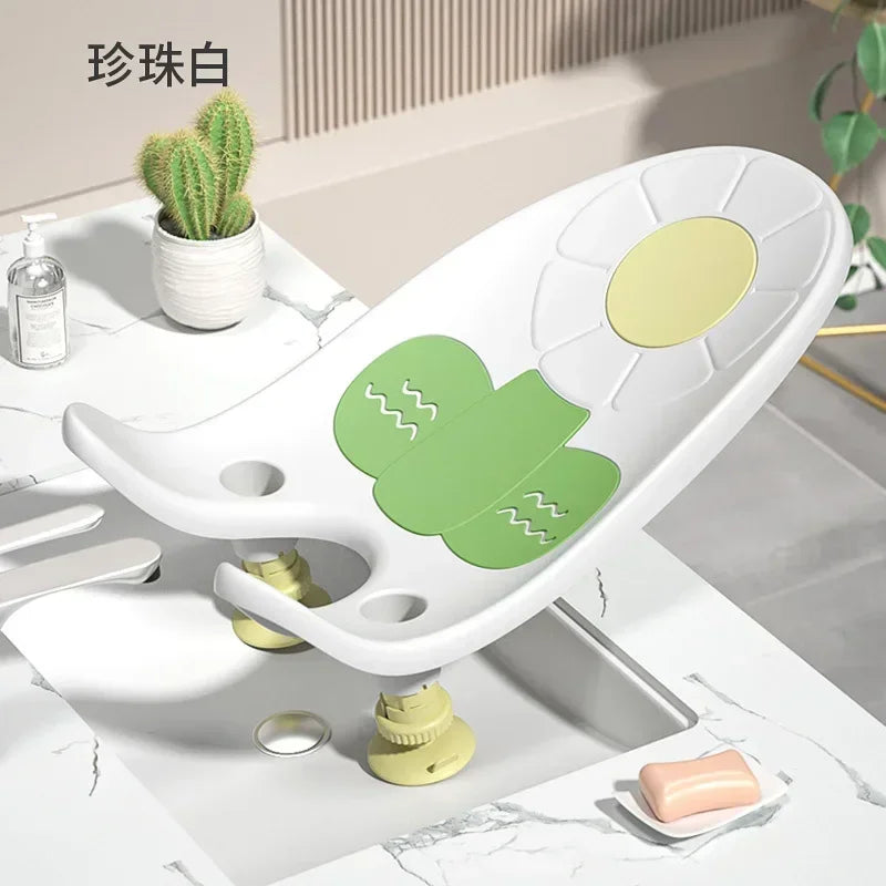 🛁👶 Support de Bain pour Bébés – Rack Multifonction pour Bain de Hanche – Tapis Antidérapant – Accessoire Douche Bébé Fille &amp; Garçon - Planète bébé