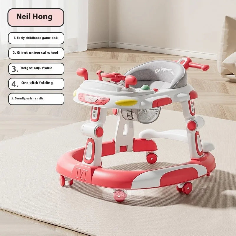 Trotteur Bébé Anti-Basculement Multifonction™ – Pliable, Stable et Parfait pour l’Apprentissage de la Marche