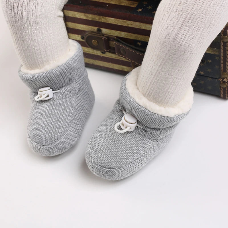 🧣❄️ Bottillons d’Hiver Bébé – Coton Chaud &amp; Semelle Antidérapante – Premiers Pas – 0 à 18 Mois™