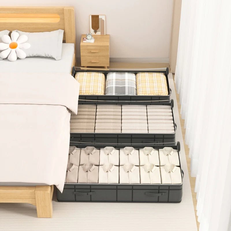🧺 Sac de Rangement Pliable Grande Capacité – Pour Vêtements, Couettes et Plus™ - Planète bébé