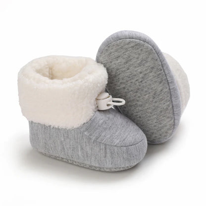 🧣❄️ Bottillons d’Hiver Bébé – Coton Chaud &amp; Semelle Antidérapante – Premiers Pas – 0 à 18 Mois™