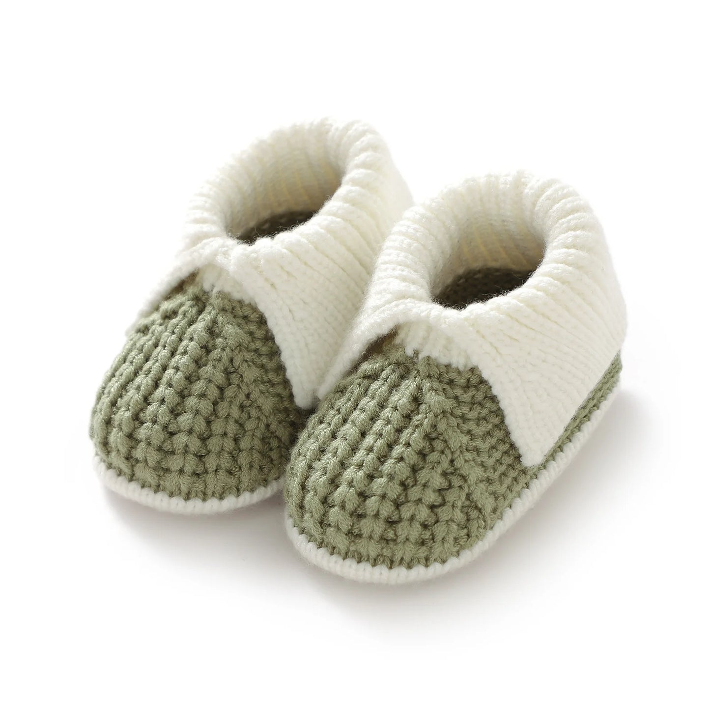 Chaussons Bébé Tricotés Chauds – Patchwork Mode & Faciles à Enfiler™