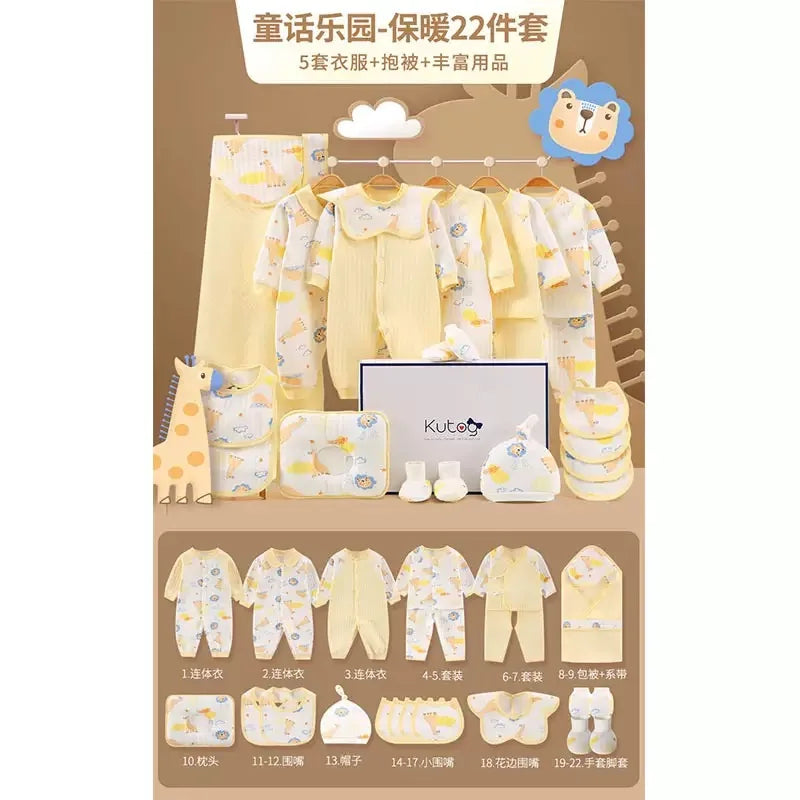 Ensemble Bébé 100 % Coton 18/20/22 Pièces™