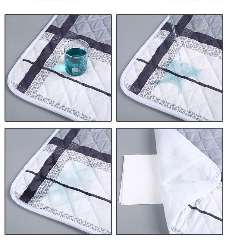 🛏️ Tapis Imperméable Lavable pour Bébé – 50x70 cm – Motifs Cartoon – Protection Urinaire &amp; Change™ - Planète bébé