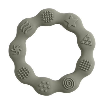 🌸🦷 Anneau de Dentition Fleur – Silicone Alimentaire – Jouet de Molarité &amp; Cognition Tactile pour Bébé™ - Planète bébé