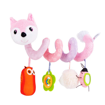 🚗🧸 Jouet de Voiture pour Bébé – Miroir, Grelot, Bruit de Papier &amp; Poignée Squeaky – Jouet d’Éveil pour Siège Auto ou Poussette™
