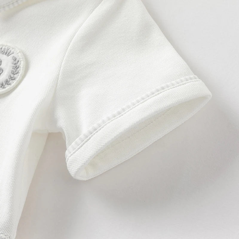 👶 Barboteuse Bébé Garçon Dave &amp; Bella – Manches Courtes – 100% Confort Été – 6 à 24 Mois ™ - Planète bébé
