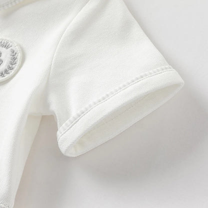 👶 Barboteuse Bébé Garçon Dave &amp; Bella – Manches Courtes – 100% Confort Été – 6 à 24 Mois ™ - Planète bébé