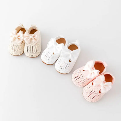 👶✨ Chaussures Bébé Fille – Nœud Papillon – Semelle Antidérapante ™ - Planète bébé