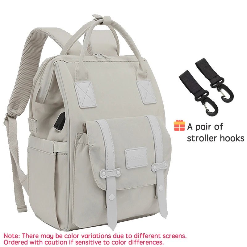 🎒 Sac à Langer PANGDUBE – Sac à Dos Maternité Étanche avec Crochets Poussette™ - Planète bébé