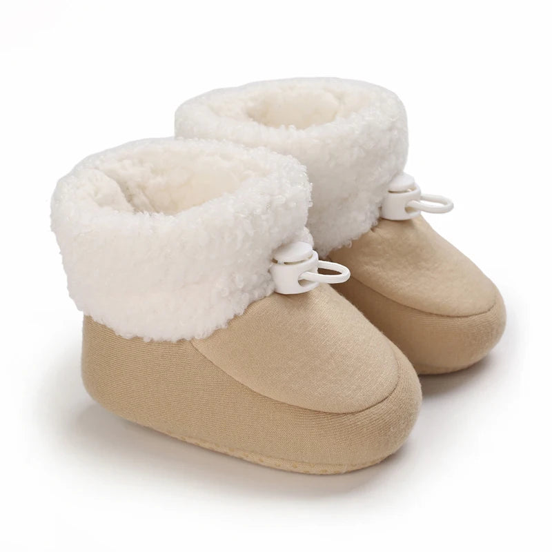 🧣❄️ Bottillons d’Hiver Bébé – Coton Chaud &amp; Semelle Antidérapante – Premiers Pas – 0 à 18 Mois™
