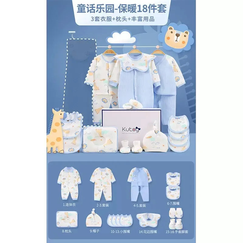 Ensemble Bébé 100 % Coton 18/20/22 Pièces™