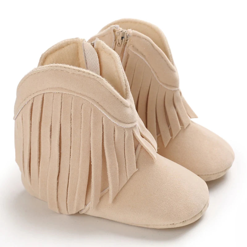 👢❄️ Bottes Bébé Mode à Franges – Chaudes &amp; Antidérapantes – 0 à 18 Mois – Fille &amp; Garçon™