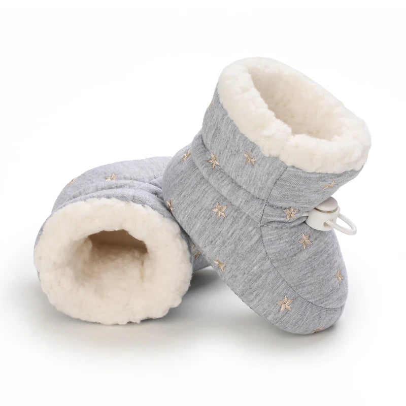 🧣❄️ Bottillons d’Hiver Bébé – Coton Chaud &amp; Semelle Antidérapante – Premiers Pas – 0 à 18 Mois™