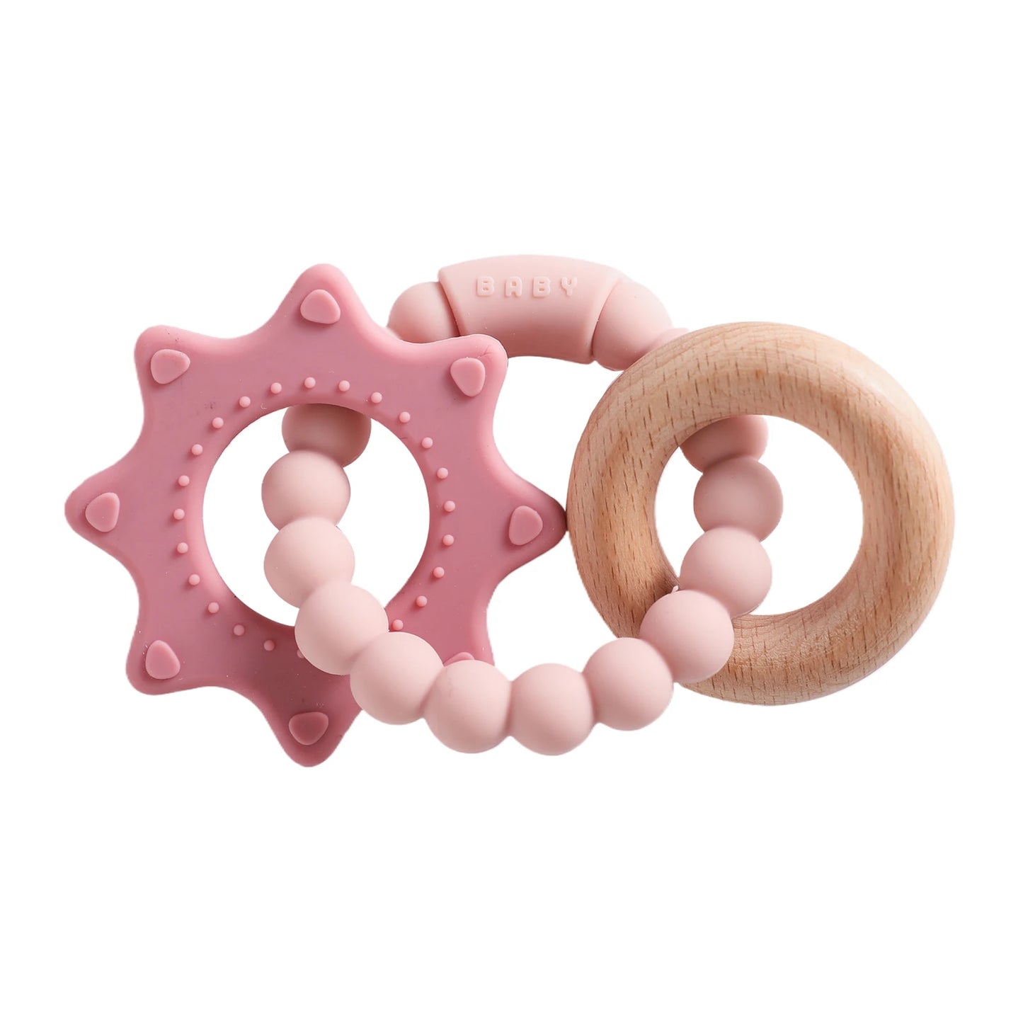 🪐👶 Anneau de Dentition Bébé – Silicone Alimentaire – Bracelet Sensoriel Planète – Dès 0 Mois™