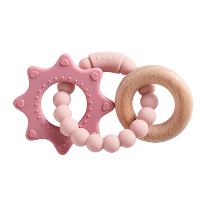 🪐👶 Anneau de Dentition Bébé – Silicone Alimentaire – Bracelet Sensoriel Planète – Dès 0 Mois™