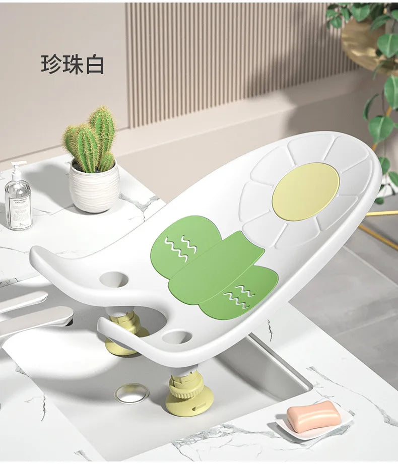 🛁👶 Support de Bain pour Bébés – Rack Multifonction pour Bain de Hanche – Tapis Antidérapant – Accessoire Douche Bébé Fille &amp; Garçon - Planète bébé