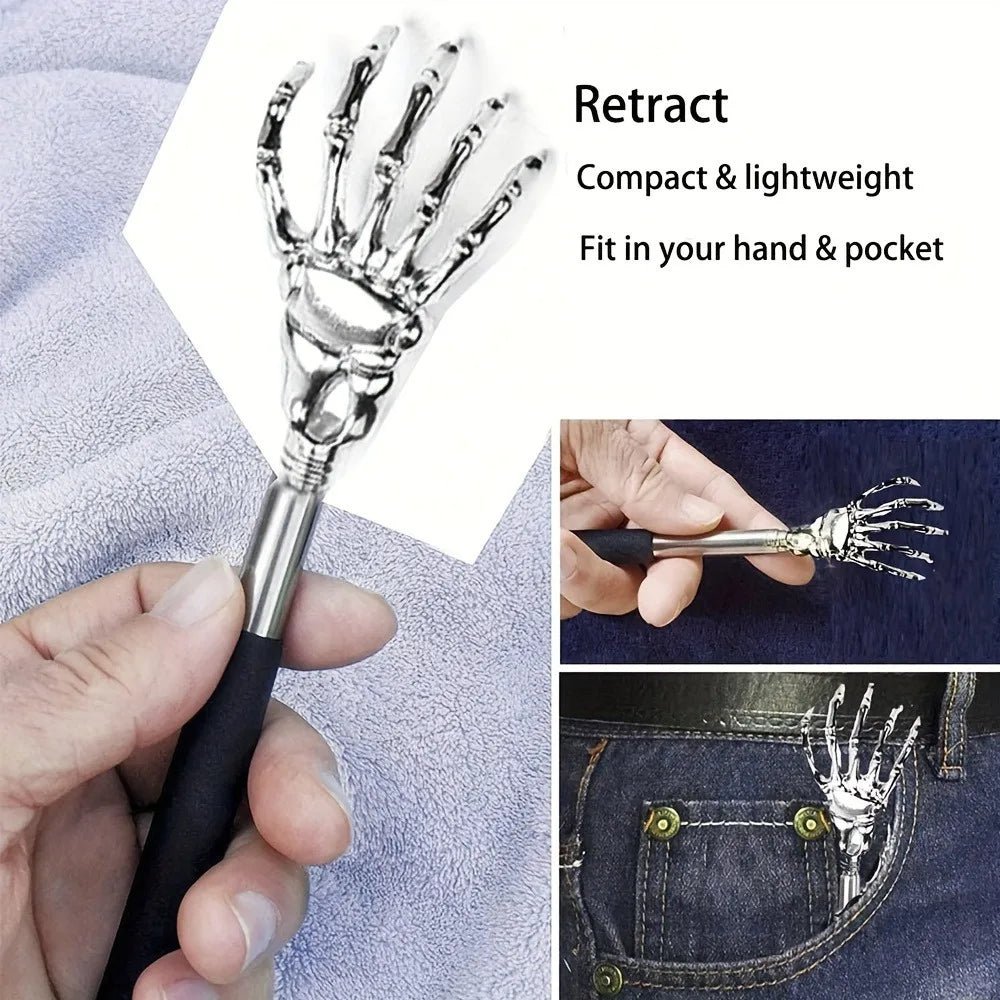 🖐️ Grattoir de Dos Télescopique – Portable &amp; Extensible – Acier Inoxydable™ - Planète bébé