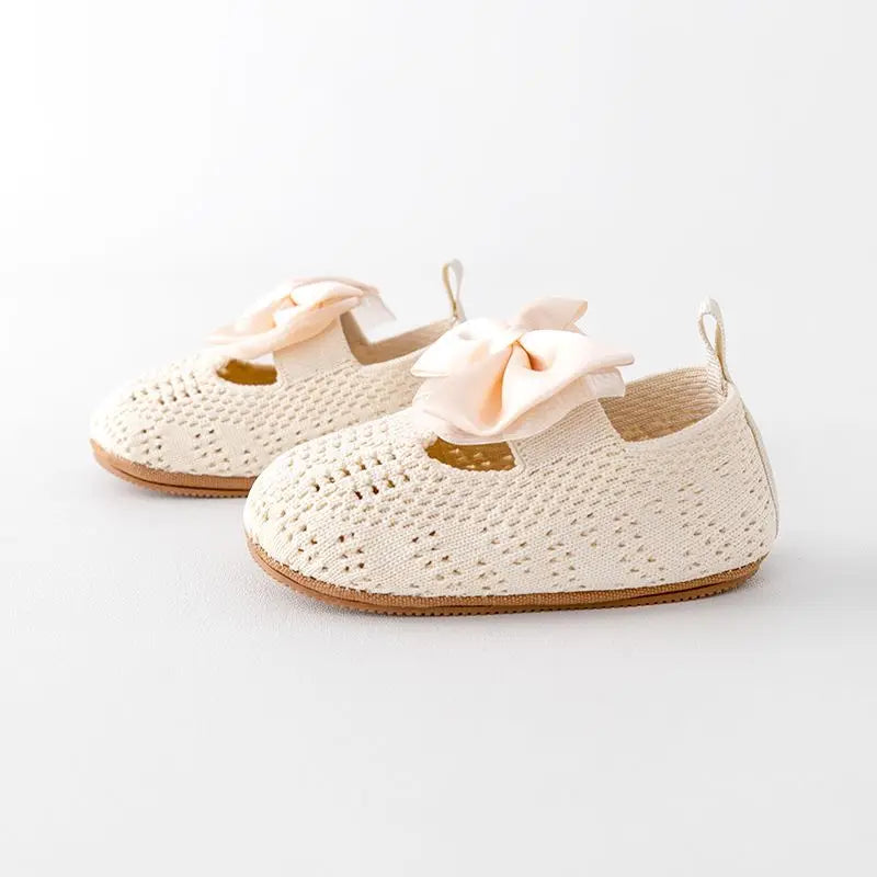 👶✨ Chaussures Bébé Fille – Nœud Papillon – Semelle Antidérapante ™ - Planète bébé