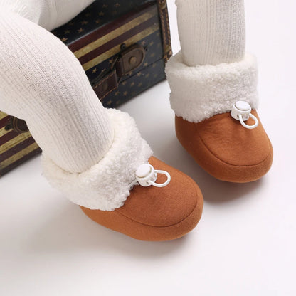🧣❄️ Bottillons d’Hiver Bébé – Coton Chaud &amp; Semelle Antidérapante – Premiers Pas – 0 à 18 Mois™