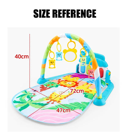 Tapis d’Éveil Musical Bébé – Gym d’Activité avec Piano