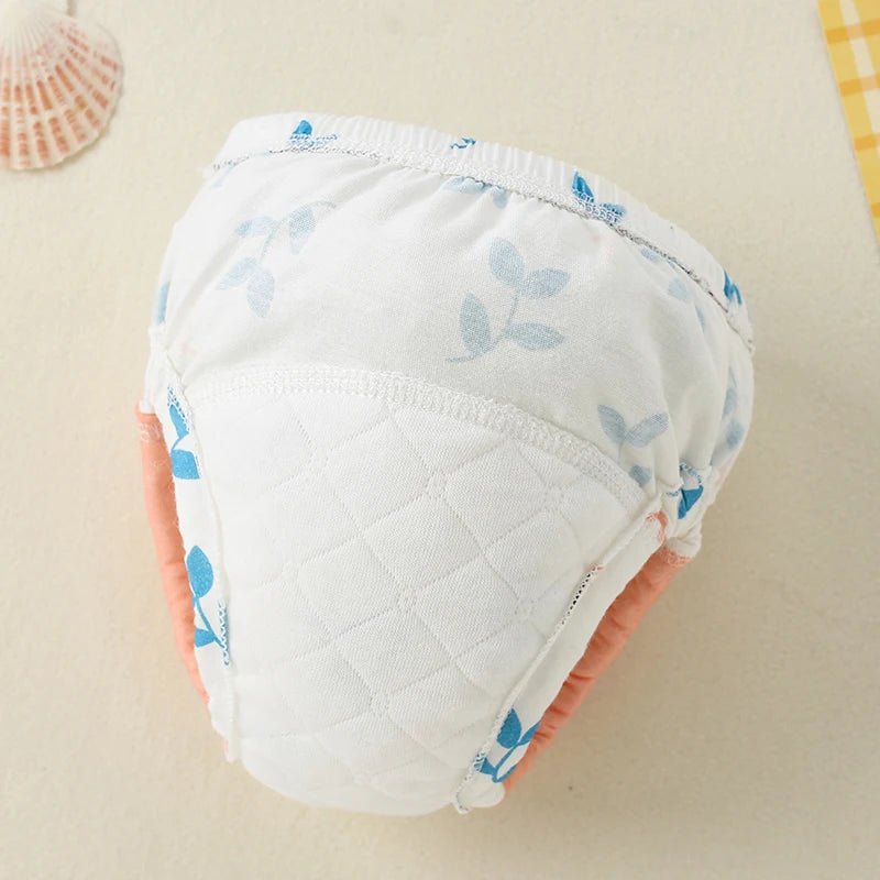 4PCS Pure Plain Solid Color Soft Baby Boys Girls Toddler Training Pants Toilet Pee Potty Learning Underwear Cotton Diaper™ - Planète bébé