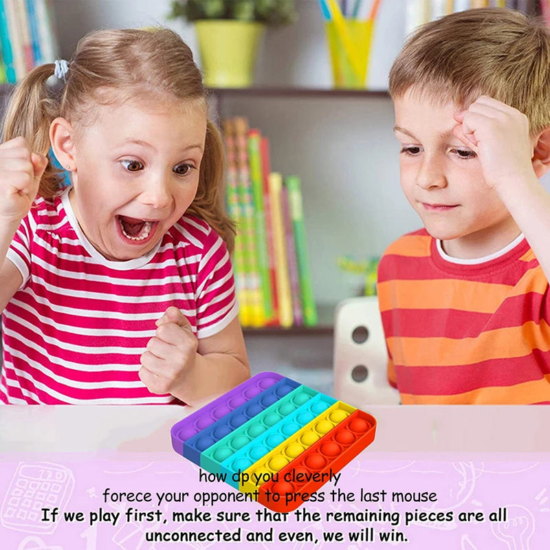 Fidget en Silicone Arc-en-Ciel