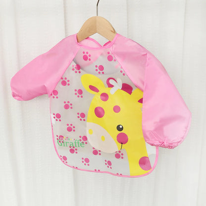 Bavoir Manche Longue Waterproof en EVA pour Bébé – Tablier de Repas Anti-Taches – Ultra Léger &amp; Facile à Nettoyer™