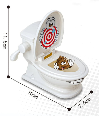 Mini Jeu de Toilette Catapulte – Jouet Anti - Stress Amusant à Deux – Jeu de Lancer de Caca – Tabletop Battle pour Enfants et Adultes® - Planète bébé