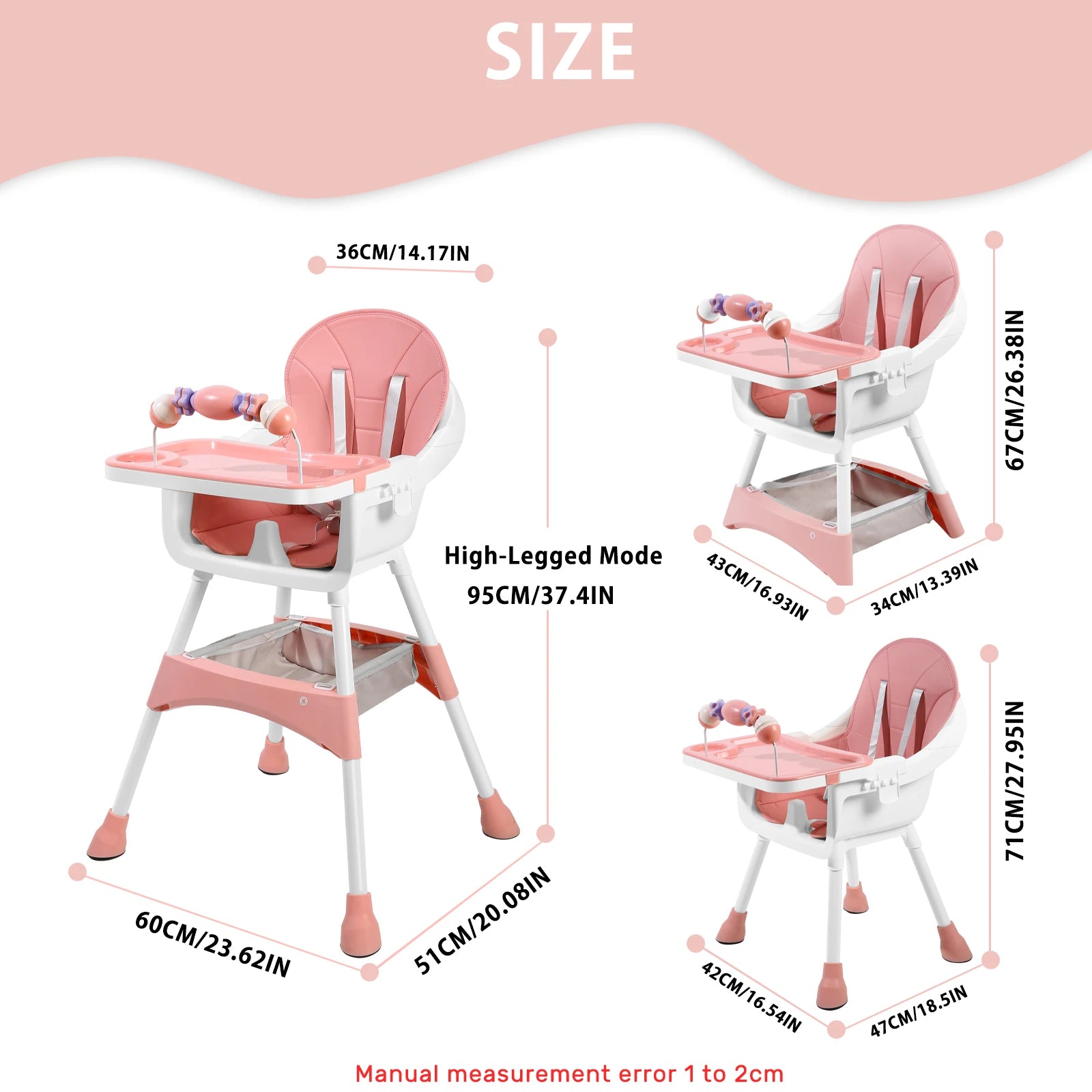 chaise haute évolutive portable double plateau support jouets - Planète bébé