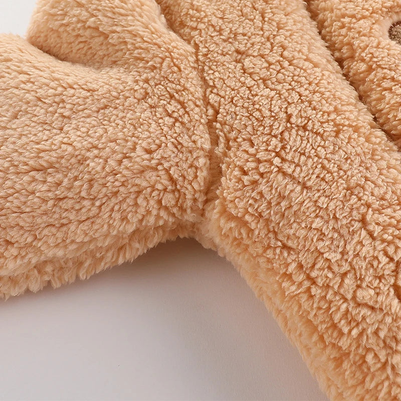 🧸 Combinaison d’Hiver Bébé avec Capuche – Épaisse, Chaude &amp; Mignonne – 0 à 12 Mois™ - Planète bébé