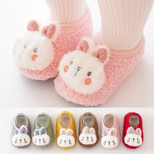 🧸🐰 Chaussons Bébé Hiver – Lapin Cartoon Doux &amp; Antidérapants – 1 à 3 Ans™