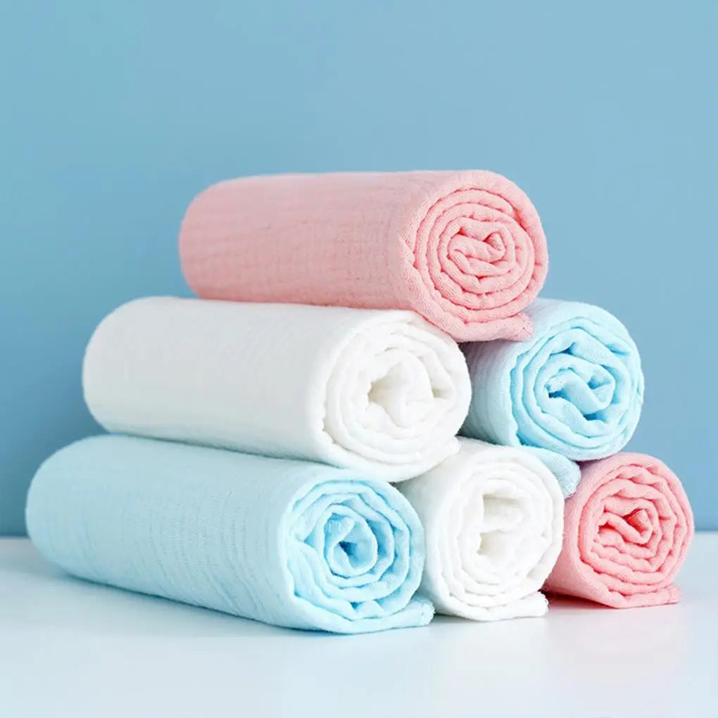 🍼🧼 Lot de 10 Couches en Gaze Bébé – 100% Coton – Réutilisables &amp; Lavables – 43x45cm – Ultra Douces &amp; Respirantes™