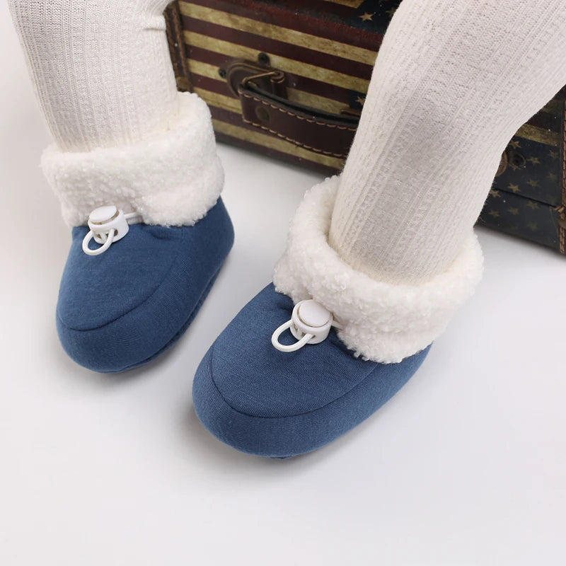 🧣❄️ Bottillons d’Hiver Bébé – Coton Chaud &amp; Semelle Antidérapante – Premiers Pas – 0 à 18 Mois™