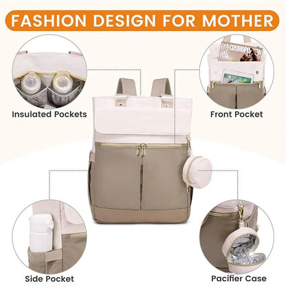 Sac à dos maternité étanche tapis à langer inclus - Planète bébé
