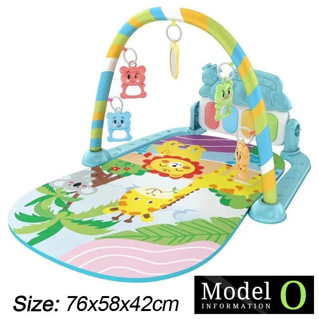 Tapis d’Éveil Musical Bébé – Gym d’Activité avec Piano
