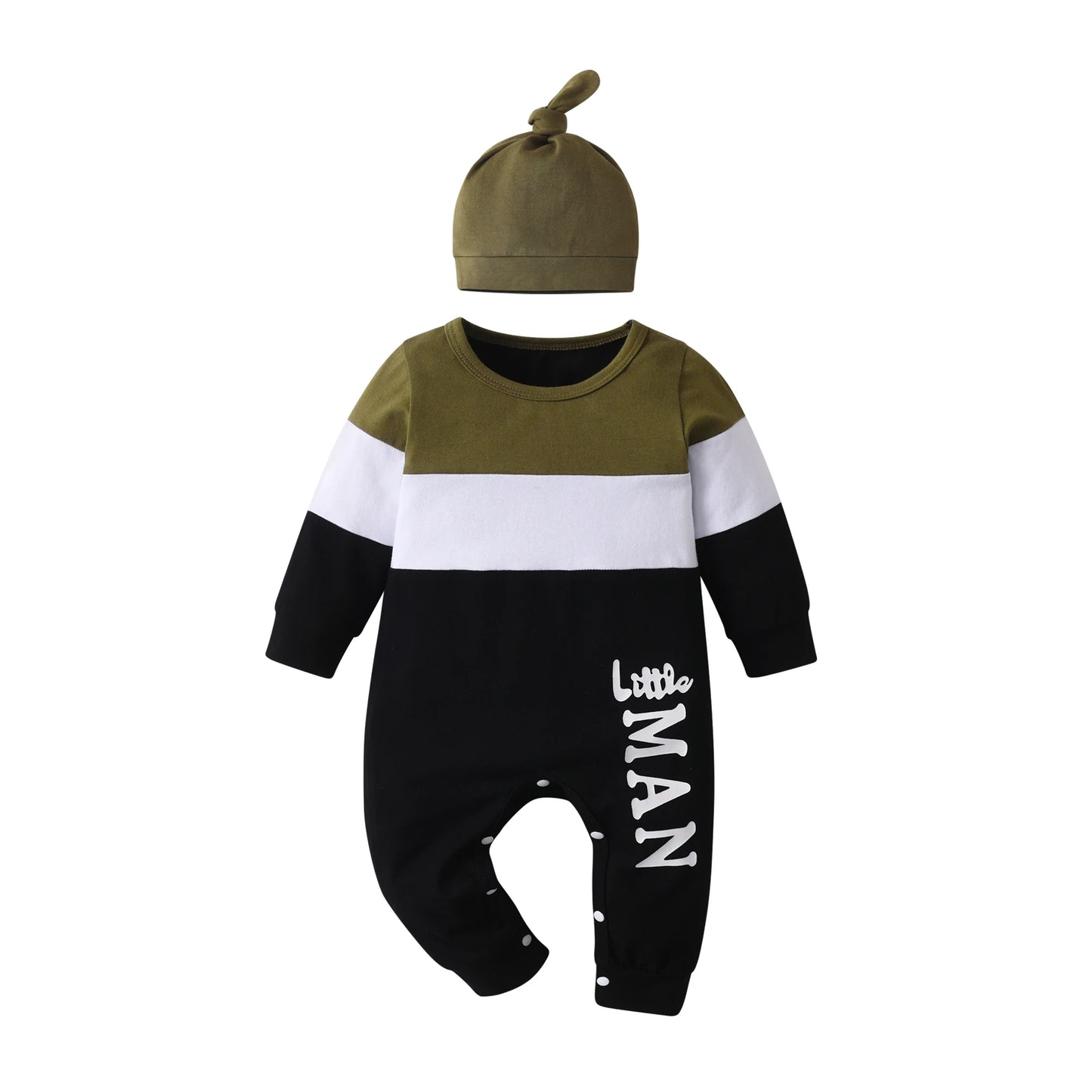 Combinaison Bébé Garçon KuKitty – Manches Longues avec Chapeau™