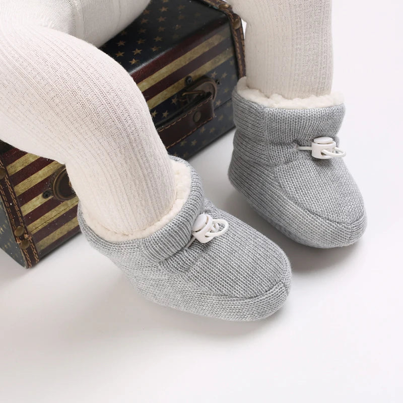 🧣❄️ Bottillons d’Hiver Bébé – Coton Chaud &amp; Semelle Antidérapante – Premiers Pas – 0 à 18 Mois™