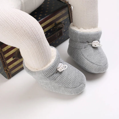 🧣❄️ Bottillons d’Hiver Bébé – Coton Chaud &amp; Semelle Antidérapante – Premiers Pas – 0 à 18 Mois™