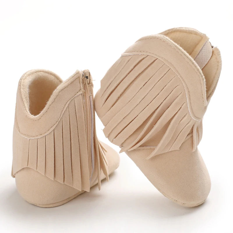👢❄️ Bottes Bébé Mode à Franges – Chaudes &amp; Antidérapantes – 0 à 18 Mois – Fille &amp; Garçon™