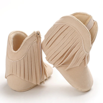 👢❄️ Bottes Bébé Mode à Franges – Chaudes &amp; Antidérapantes – 0 à 18 Mois – Fille &amp; Garçon™