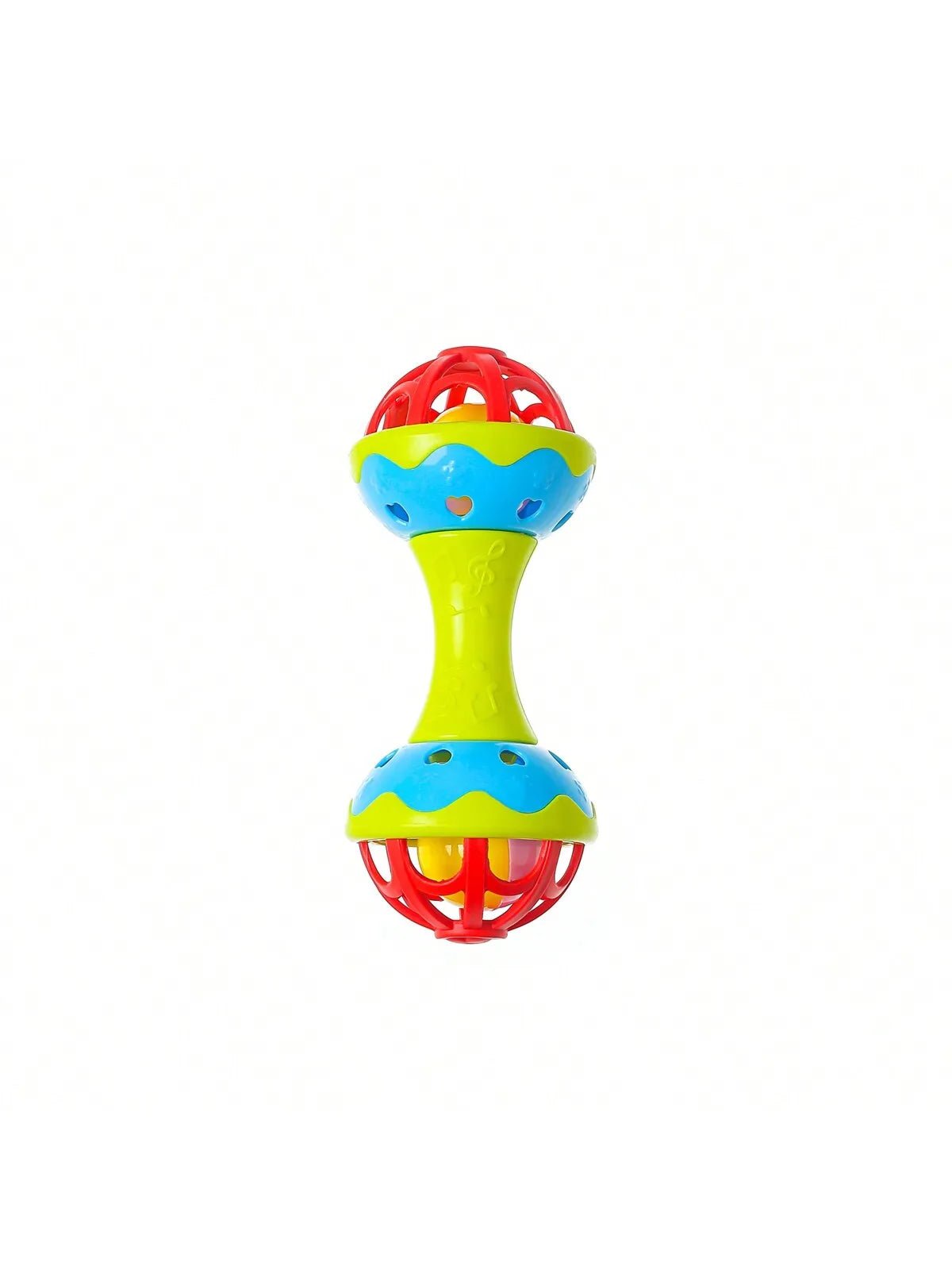 🍼 Hochet Bébé Double - Tête – Jouet Éveil &amp; Apaisement – Coloris Aléatoire™ - Planète bébé