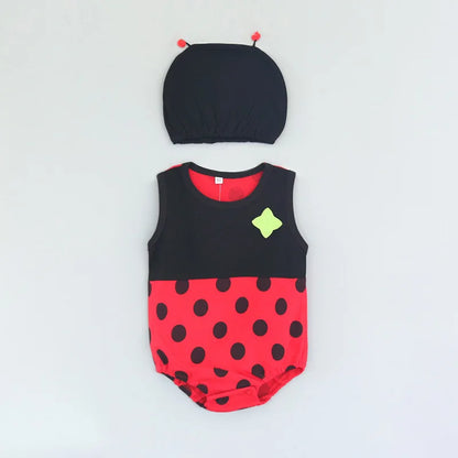 👶🎀 Ensemble Body &amp; Chapeau pour Bébé – Été – Coton Doux – Imprimé Adorable – 0 à 12 Mois™