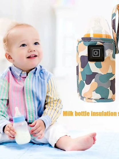 🍼❄️ Chauffe-Biberon USB Nomade – Housse Isotherme pour Biberon – Idéal pour l’Hiver &amp; les Déplacements™ - Planète bébé
